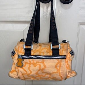 Tous Orange Mini Bag with Black Straps